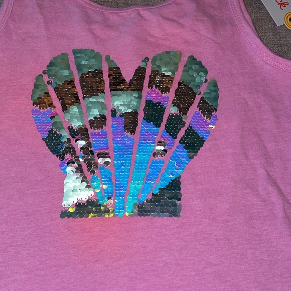 Cat & Jack Girls Sequin Shell Tank Top - Picture 2 of 5